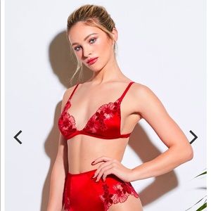 Fleur Du Mal Violet Triangle Bra